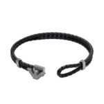 ΔΕΡΜΑΤΙΝΟ EMPORIO ARMANI EAGLE LOGO ΒΡΑΧΙΟΛΙ ΑΠΟ ΑΝΟΞΕΙΔΩΤΟ ΑΤΣΑΛΙ EGS3322060
