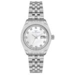 Ferro Crystals Silver Stainless Steel Bracelet FL21294AWT-A