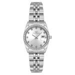 Ferro Crystals Silver Stainless Steel Bracelet FL21450AWT-A