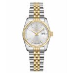 Ferro Crystals Two Tone Stainless Steel Bracelet FL21781AWT-D