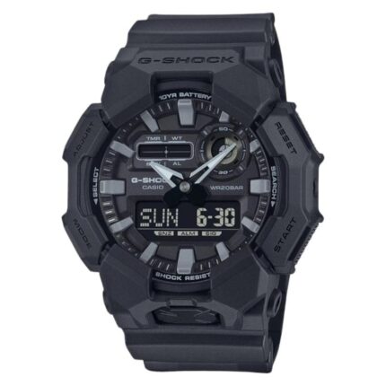 Casio G-Shock Dual Time Chronograph Black Rubber Strap GA-010-1A1ER