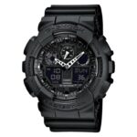 Casio G-Shock Dual Time Chronograph Black Rubber Strap GA-100-1A1ER