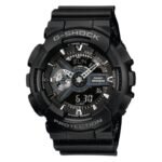 Casio G-Shock Dual Time Chronograph Black Resin Strap GA-110-1BER