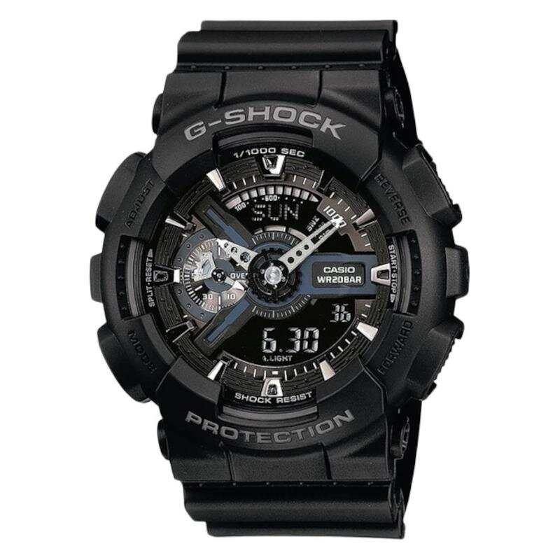 Casio G-Shock Dual Time Chronograph Black Resin Strap GA-110-1BER Casio G-Shock Dual Time Chronograph Black Resin Strap GA-110-1BER