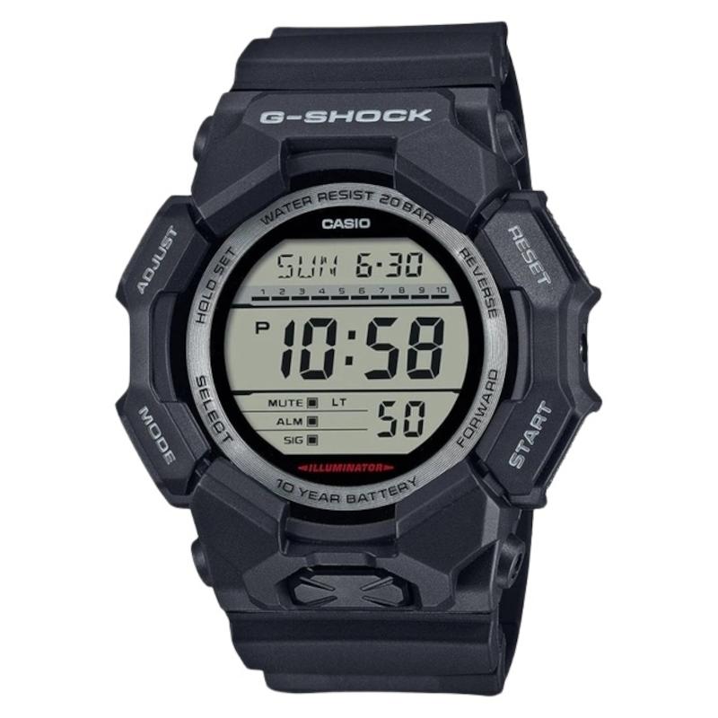 Casio G-Shock Dual Time Chronograph Black Rubber Strap GD-010-1ER