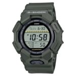 Casio G-Shock Dual Time Chronograph Khaki Rubber Strap GD-010-3ER