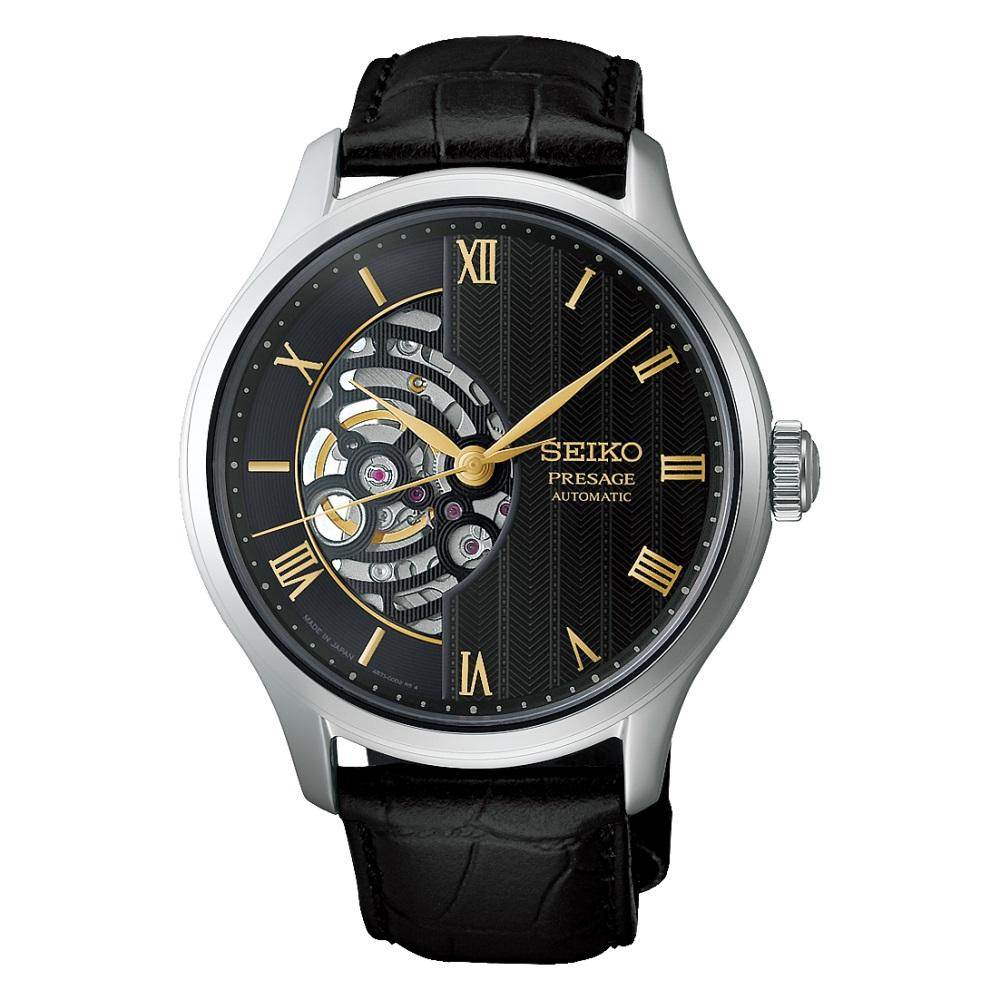Seiko Presage Japanese Garden Automatic Black Leather Strap HCB008J1 Seiko Presage Japanese Garden Automatic Black Leather Strap HCB008J1
