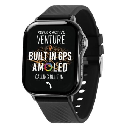 Reflex Active Venture Black Rubber Strap Smartwatch RA-400S-XL-01