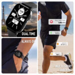 Reflex Active Venture Black Rubber Strap Smartwatch RA-400S-XL-01