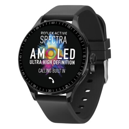 Reflex Active Spectra Black Rubber Strap Smartwatch RA-SP-300R-01