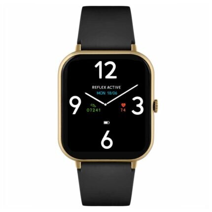 Reflex Active Series 23 Black Rubber Strap Smartwatch RA23-2168