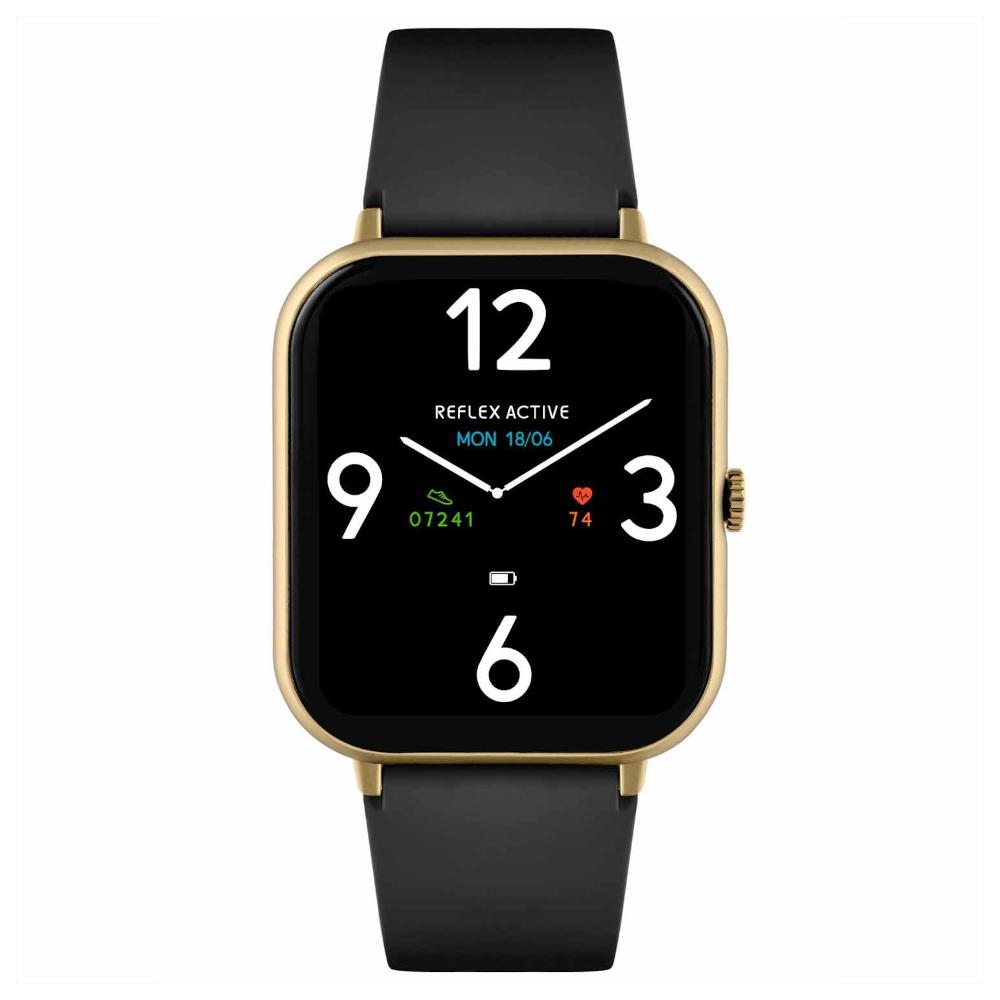 Reflex Active Series 23 Black Rubber Strap Smartwatch RA23-2168