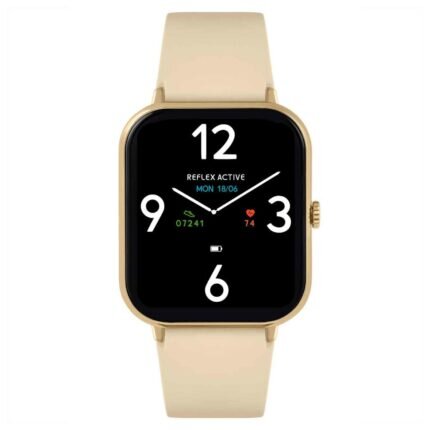 Reflex Active Series 23 Beige Rubber Strap Smartwatch RA23-2172