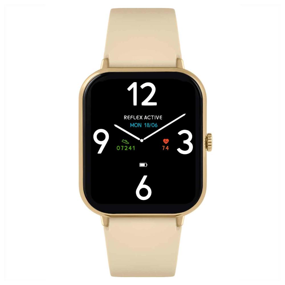 Reflex Active Series 23 Beige Rubber Strap Smartwatch RA23-2172