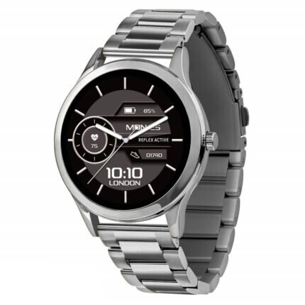 Reflex Active Series 31 Silver Stainless Steel Bracelet Smartwatch RA31-4093