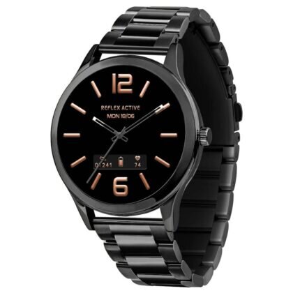 Reflex Active Series 31 Black Stainless Steel Bracelet Smartwatch RA31-4094