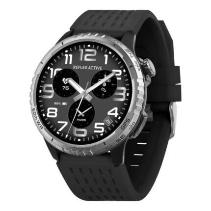 Reflex Active Sea Venture Black Rubber Strap Smartwatch RA400R-5ATM-02