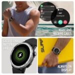 Reflex Active Sea Venture Black Rubber Strap Smartwatch RA400R-5ATM-02