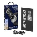 Reflex Active Sea Venture Black Rubber Strap Smartwatch RA400R-5ATM-02