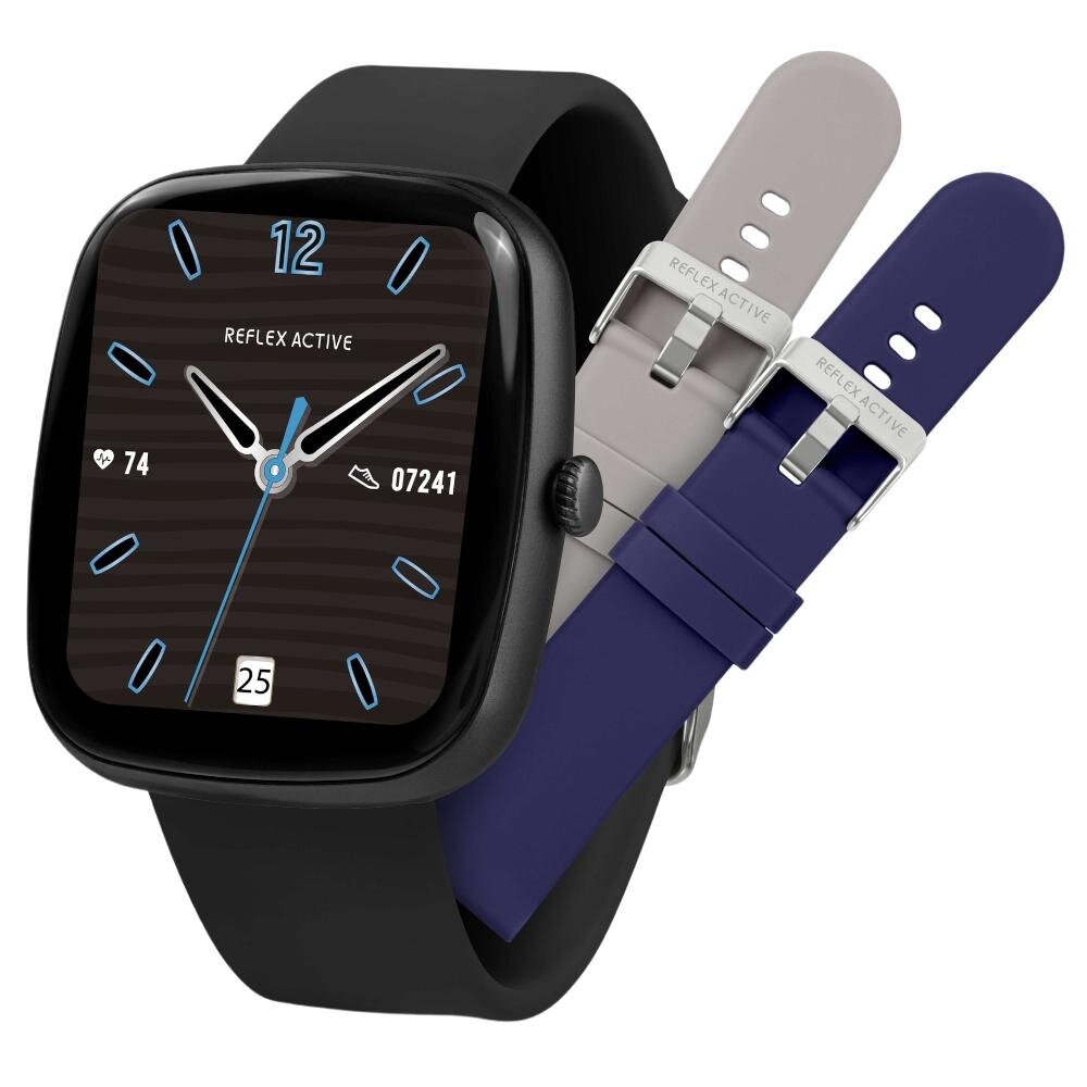 Reflex Active Series 50 Black Rubber Strap Smartwatch RA50-2223-SET Reflex Active Series 50 Black Rubber Strap Smartwatch RA50-2223-SET