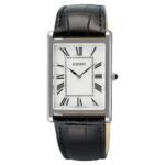 Seiko Dress Black Leather Strap SWR103P1