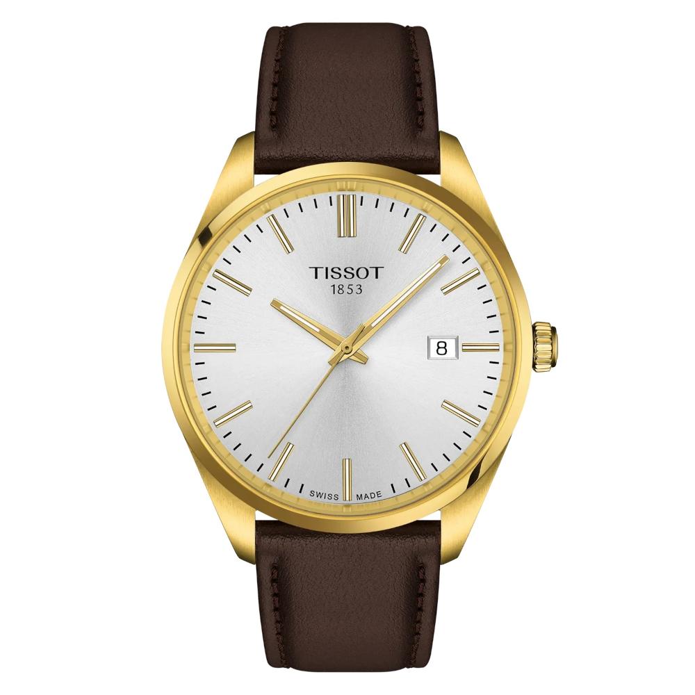 Tissot T-Classic PR 100 Brown Leather Strap T1504103639100