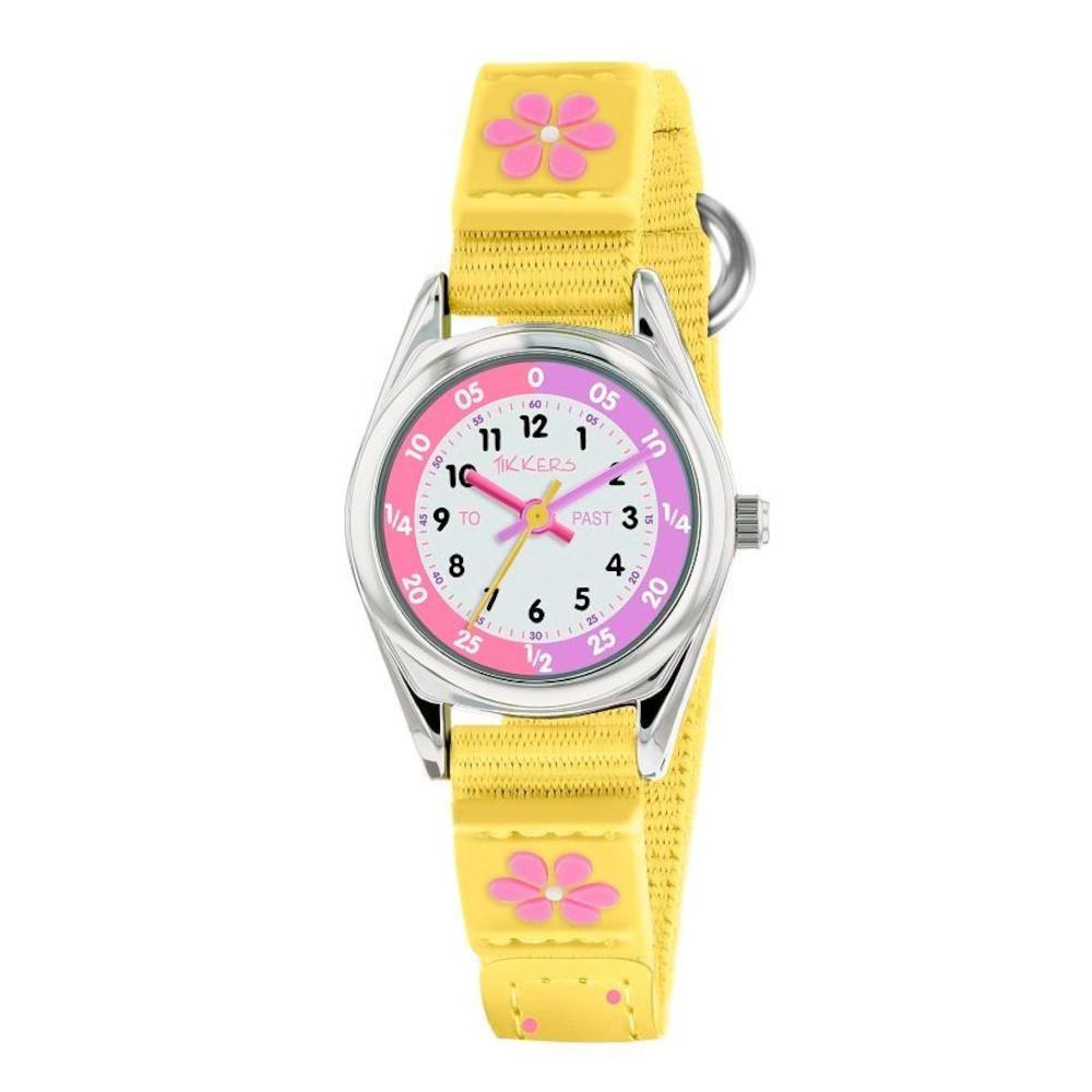Tikkers Flower Yellow Fabric Strap TK0155