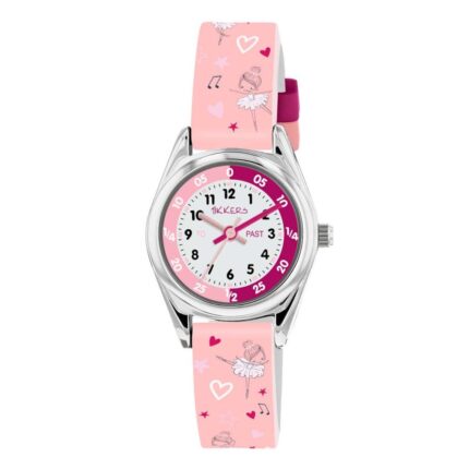 Tikkers Ballet Dancer Pink Silicone Strap TK0205