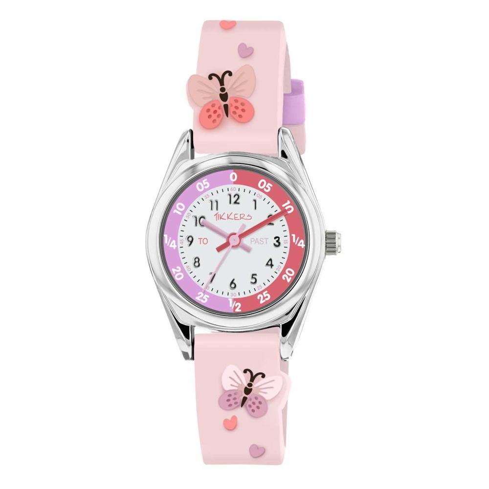 Tikkers Butterfly Pink Silicone Strap TK0206 Tikkers Butterfly Pink Silicone Strap TK0206