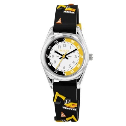 Tikkers 3D Digger Black Silicone Strap TK0213